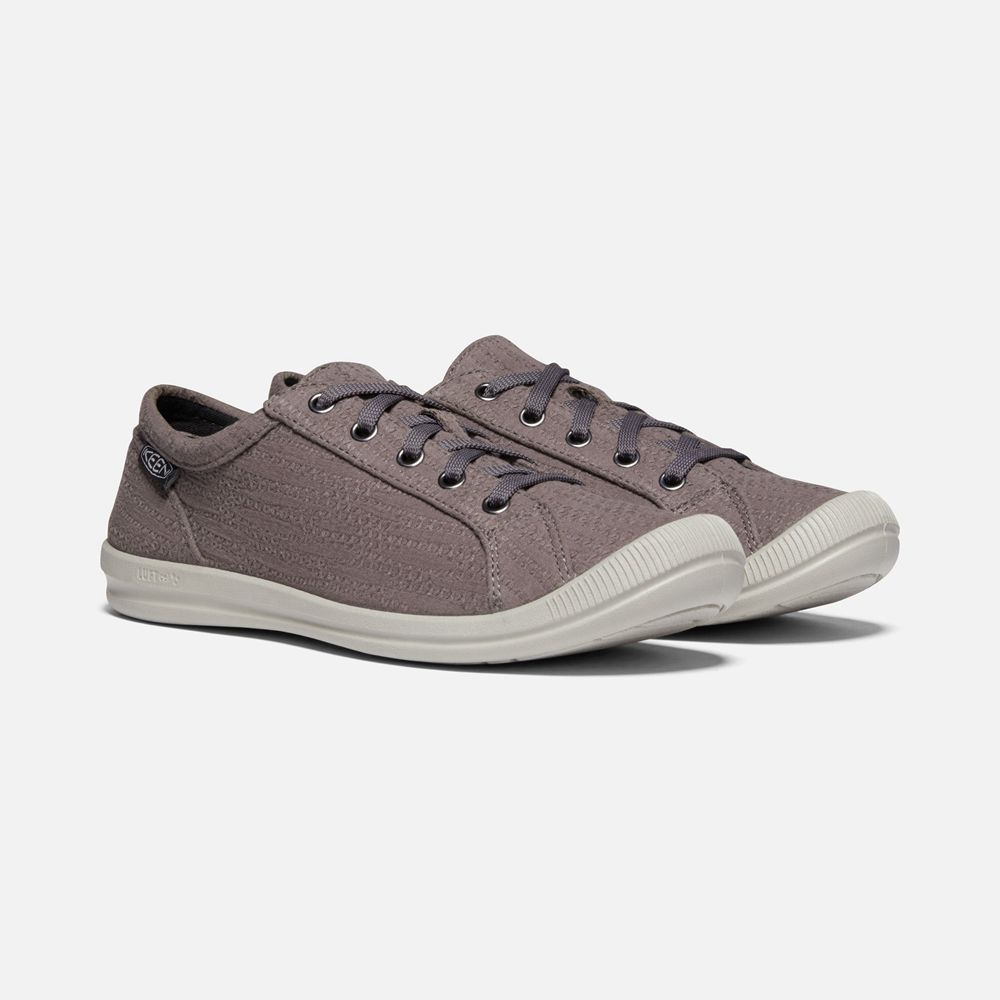 Keen Yazlık Ayakkabı Kadın Gri - Lorelai Hemp Sneaker - Türkiye RFIU07921